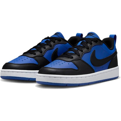 NIKE COURT BOROUGH LOW RECRAFT GS GAME ROYAL/BLACK-WHITE HM6293-480