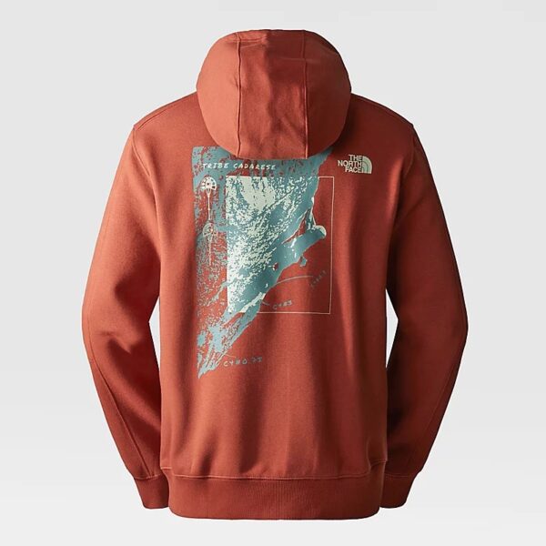 THE NORTH FACE NTF M OUTDOOR GRAPHIC HOODIE BRANDY BROWN NF0A8522UBC1