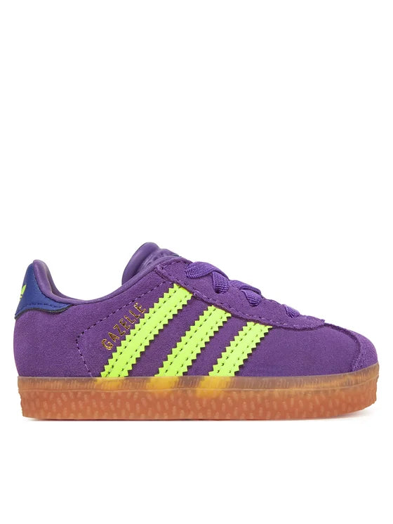 ADIDAS GAZELLE CF EL I ACTPUR/SYELLO/CPURPL JP7136