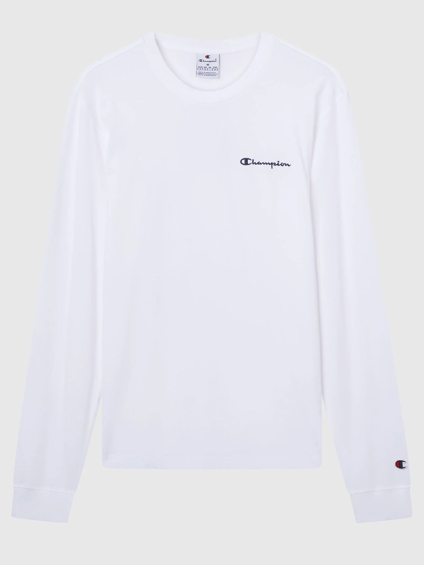 CHAMPION CREWNECK LONG SLEEVE T-SHIRT WHT 221799-WW001