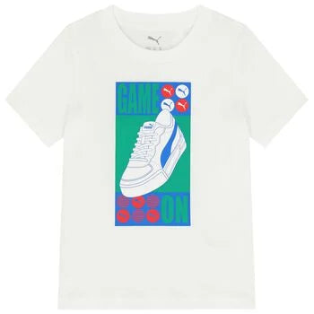 PUMA Boys White Logo T-Shirt 692115-02