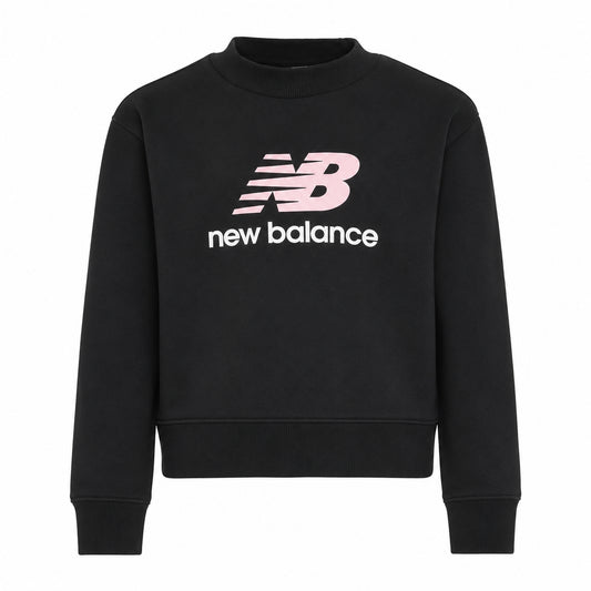 New Balance FT Stacked Logo Crew LAKG0202-BK | Bambina/Ragazza | Nero