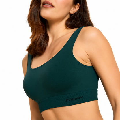 Freddy Top S26WSMB1-V31 | Top Sportivo Donna | Verde