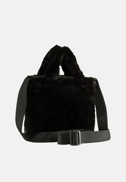 PUMA UP FAUX FUR MINI SHOPPER BAG BLACK 091713-01