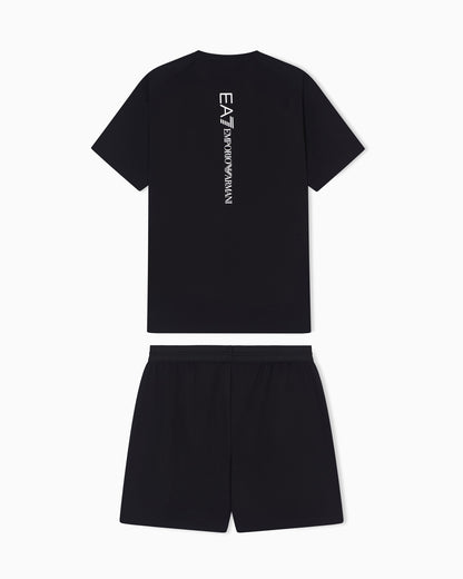 EA7 Emporio Armani Completo Maglia e Pantaloncino 8NPV03-1200 | Uomo | Nero