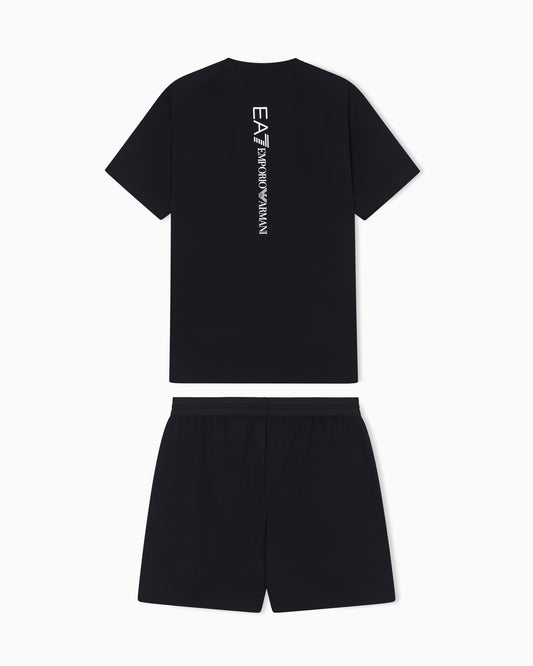 EA7 Emporio Armani Completo Maglia e Pantaloncino 8NPV03-1200 | Uomo | Nero