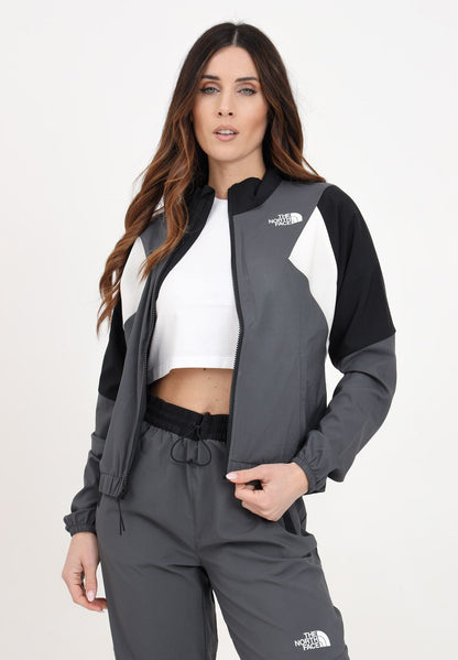 THE NORTH FACE W MA WIND TRACK TOP ANTHRACITE GREY/WHITE D NF0A87FM3OD1