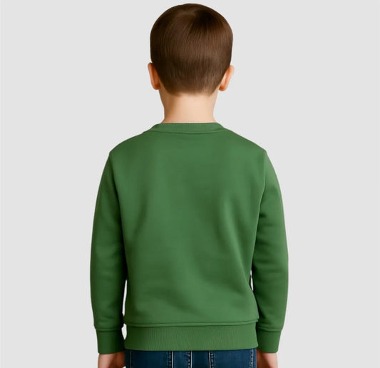 DS2 FELPA GIROCOLLO 100% COTONE VERDE FW25K067