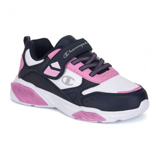 CHAMPION WAVE PU G PS LOW CUT SHOE WHT/NNY/PINK S32820-WW012