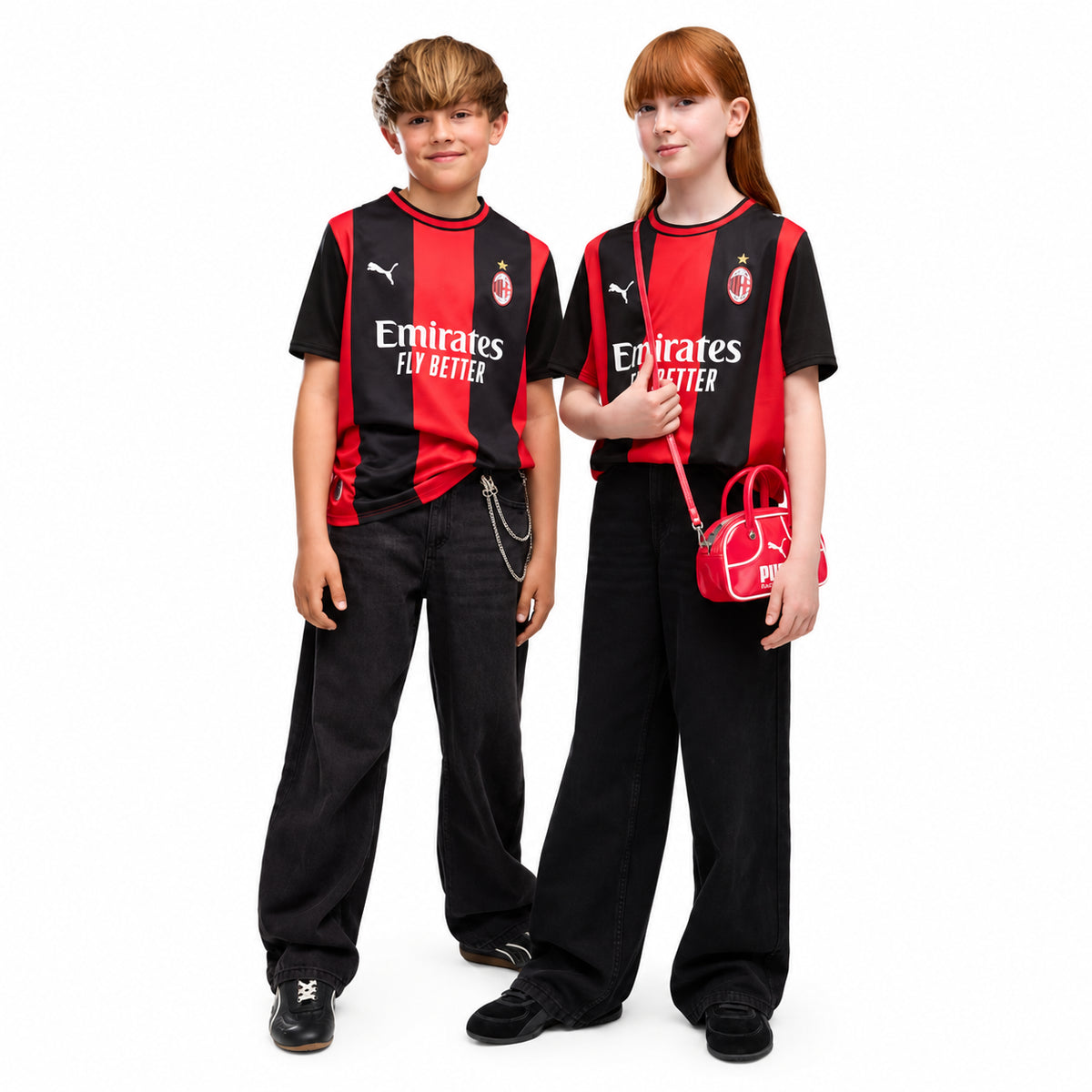 Puma Maglia Milan Home Junior 26/27 784124-01 – Rosso/Nero