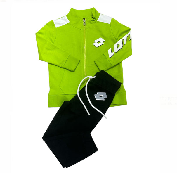 LOTTO COMPLETO 2 PEZZI VERDE LIME/NERO LT0137-025