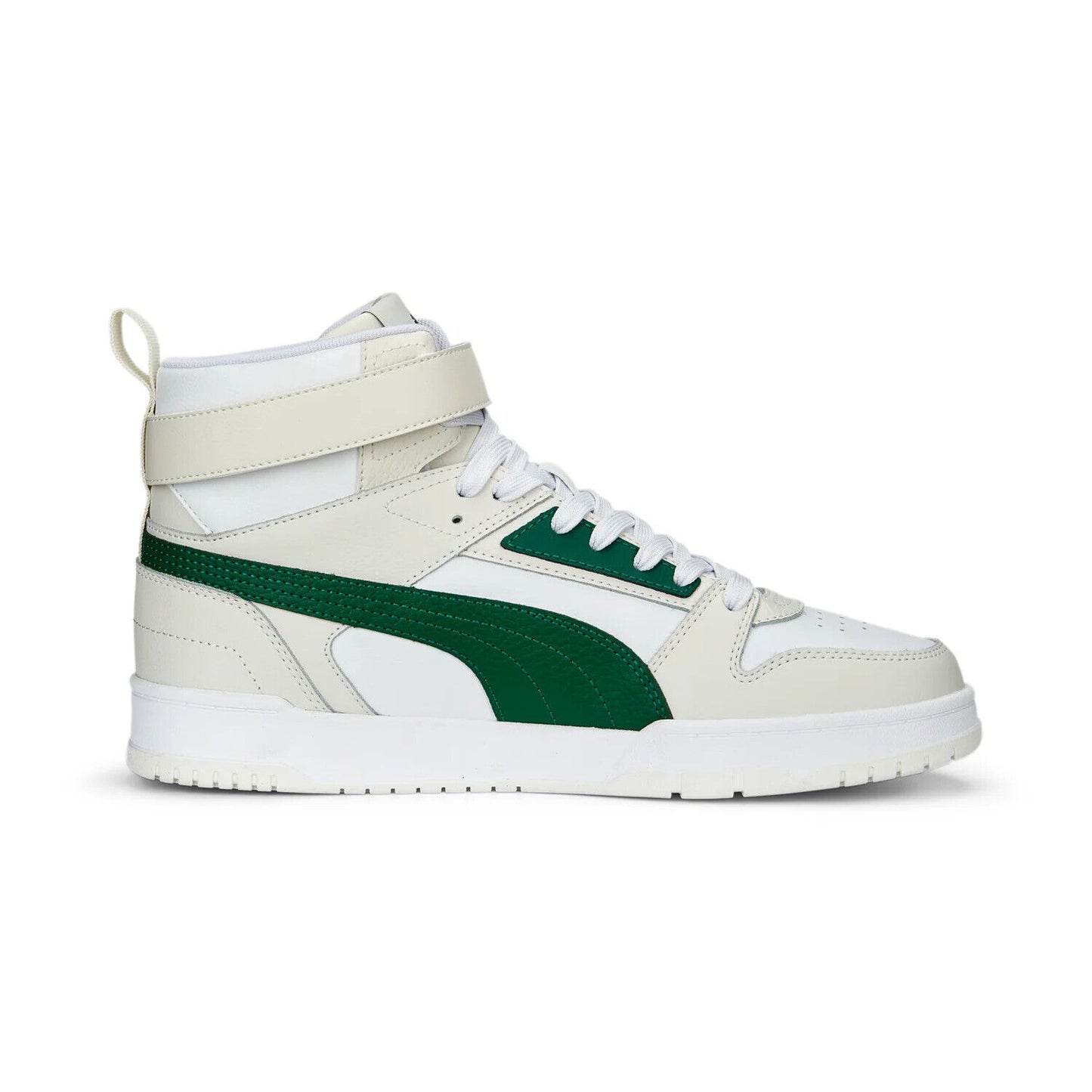 PUMA RBD Game PUMA White-Vine-Vapor Gray-PUMA Gold scarpe basket uomo bianco 385839-10