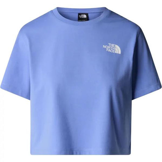 THE NORTH FACE W SIMPLE DOME CROPPED SLIM TEE VIRTUAL BLUE NF0A87U40YI1