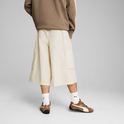 PUMA FUTURE.PUMA.ARCHIVE RELAXED CARGO JORTS 16" WV WHITE 629692-87