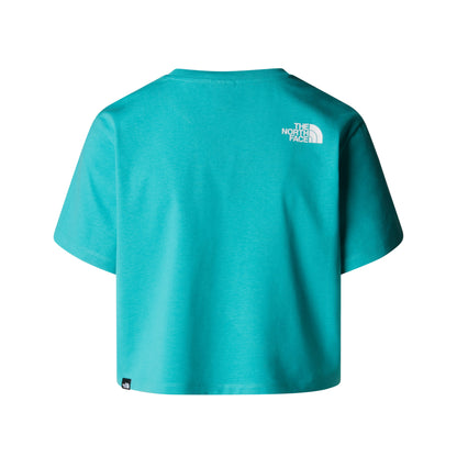 THE NORTH FACE W SIMPLE DOME CROPPED SLIM TEE VISTULA BLUE NF0A87U4E6F1