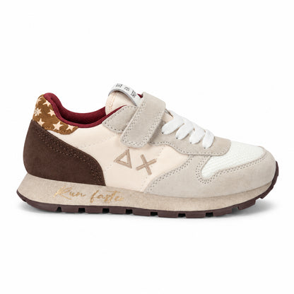 Sun68 Ally Vintage Baby Z46407B-31 – Panna | Scarpe sportive bambina in mesh, sneakers casual dal look delicato per il tempo libero e ogni giorno