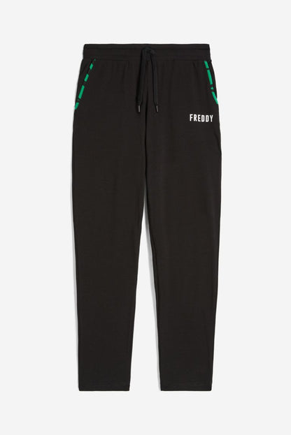 FREDDY PANTALONE LUNGO BLACK- ZEBRA BLACK ON GREEN S4WMVP4-NANI87