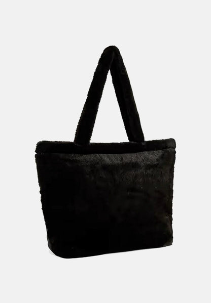 PUMA UP FAUX FUR SHOPPER BLACK 091712-01