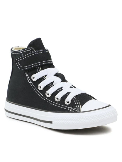 CONVERSE CHUCK TAYLOR ALL STAR 1V EASY - ON - BLACK/NATURAL/WHITE scarpe stivaletto bambini nero/bianco velcro 372883C