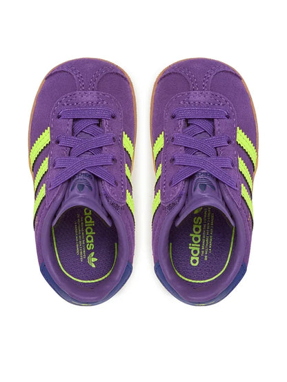 ADIDAS GAZELLE CF EL I ACTPUR/SYELLO/CPURPL JP7136