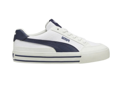 PUMA COURT CLASSIC VULC FS WHITE-NAVY-VAPOR GRAY 396353-04