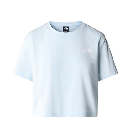THE NORTH FACE W CROPPED SIMPLE DOME TEE BARELY BLUE NF0A87U4O0R1