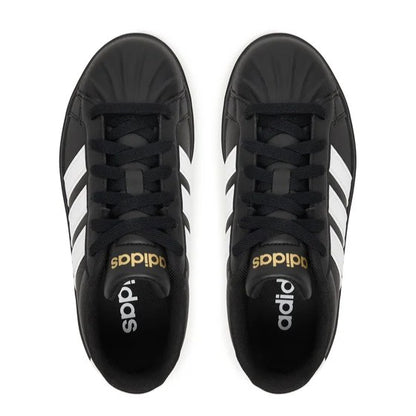 Adidas Streettalk JS5053 – Nero/Bianco, sneakers unisex bambino in ecopelle, scarpe junior per il tempo libero da abbinare a jeans, tute e look casual