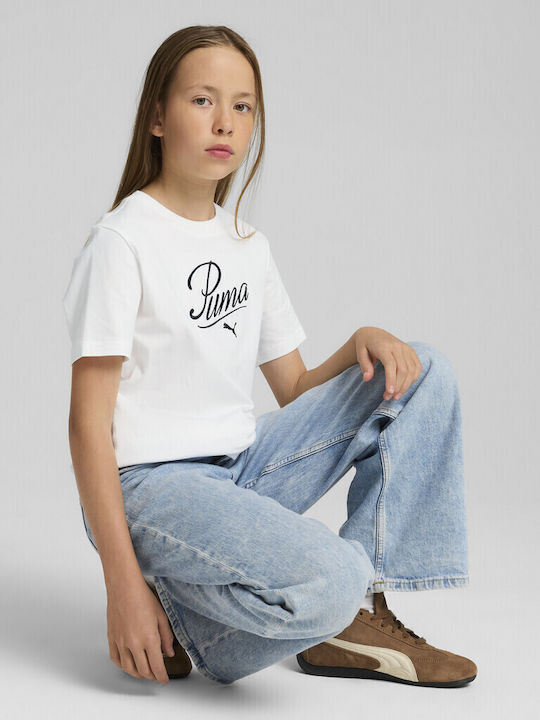 PUMA ESS SCRIPT TEE G WHITE 685805-02