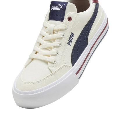 PUMA COURT CLASSIC VULC FS WARM WHITE-NAVY-SUGARED ALMOND 396353-01
