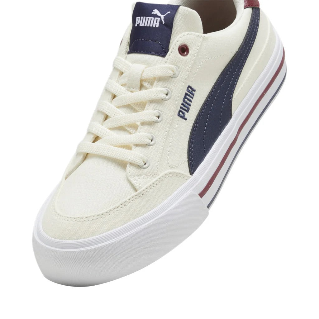 PUMA COURT CLASSIC VULC FS WARM WHITE-NAVY-SUGARED ALMOND 396353-01