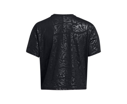 UNDER ARMOUR RUSH ENERGY EMBOSS CROP SS 1383640-001