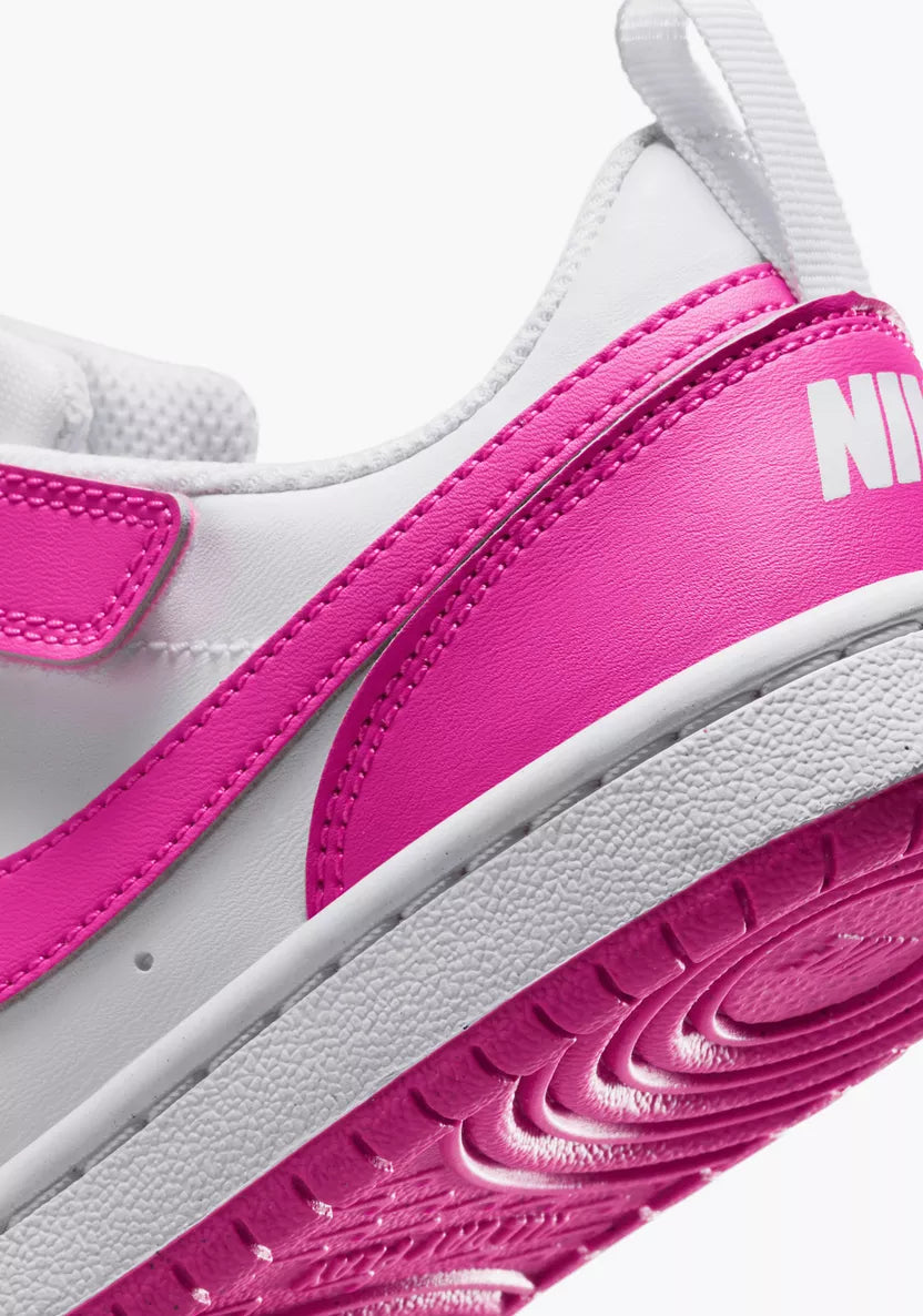 NIKE COURT BOROUGH LOW RECRAFT WHITE/LASER FUCHSIA DV5457-123