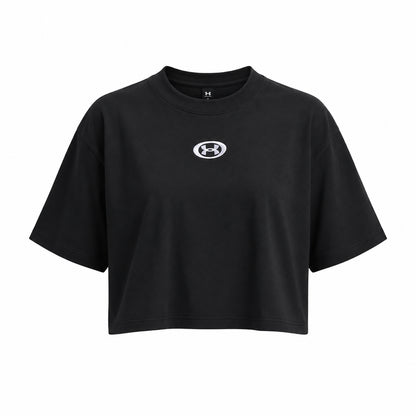Under Armour T-Shirt Crop W Center 6015217-001 – Nero