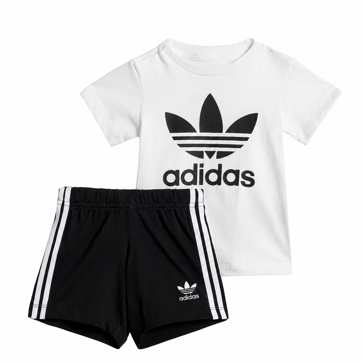 ADIDAS AOR SHORT TEE SET BLACK/WHITE JE0521