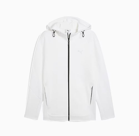 PUMA EVOSTRIPE FULL-ZIP HOODIE DK WHITE 684613-02