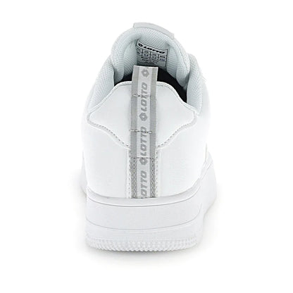 Lotto Cavaliers AMF JR – Sneaker Unisex Ragazzo in Ecopelle | Bianco