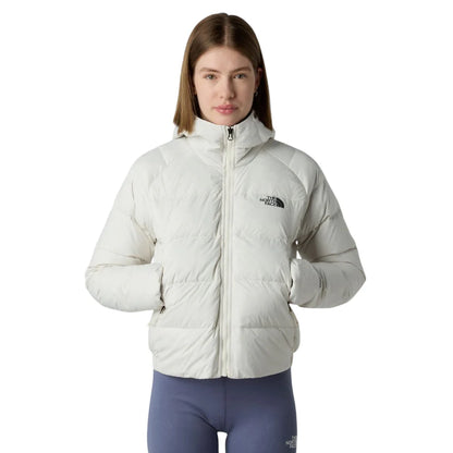 THE NORTH FACE W HYALITE DOWN HOODIE WHITE DUNE NF0A8E75QLI1
