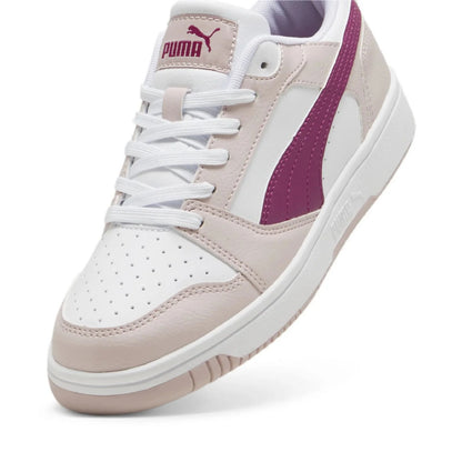 PUMA REBOUND V6 LO JR MAUVE MIST-MAGENTA GLEAM-PUMA WHITE 393833-14