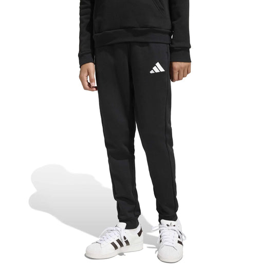 Adidas Entrada26 Sweat – Pantaloni tuta jogger bambino unisex nero in felpa (fleece) – JZ9136