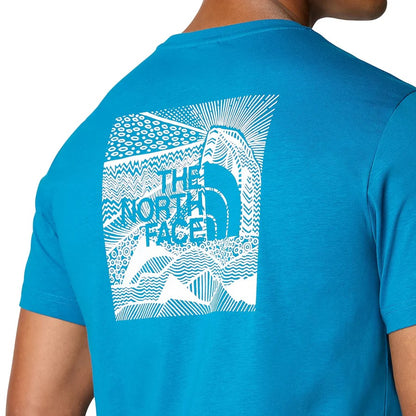 THE NORTH FACE M S/S REDBOX CELEBRATION TEE ADRIATIC BLUE NF0A87NVRBI1