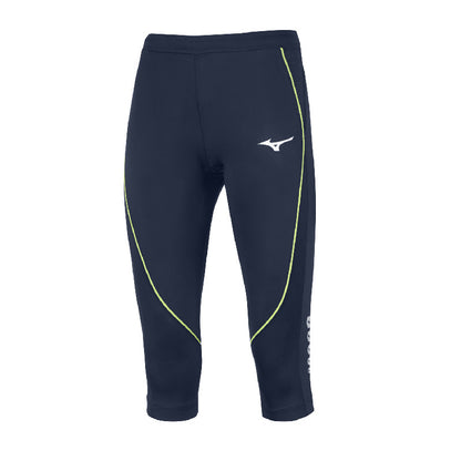 Mizuno Team Premium JPN 3/4 Tight Donna - Leggings a Compressione Blu Navy U2EB870114