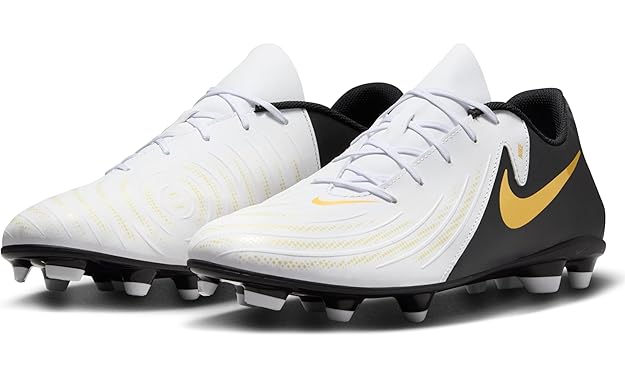 NIKE PHANTOM GX II CLUB FG/MG WHITE/BLACK-MTLC GOLD COIN FJ2557-100