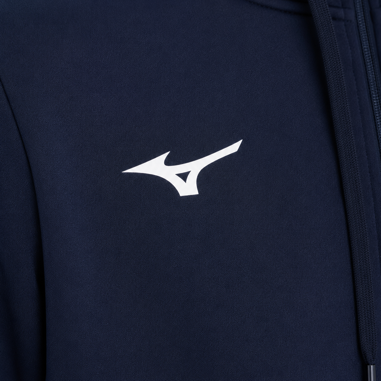 Felpa Sportiva Mizuno Bambino Navy con Cappuccio e Zip