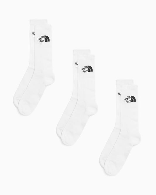 THE NORTH FACE MULTI SPORT CUSH CREW SOCK 3P TNF WHITE NF0A882HFN41