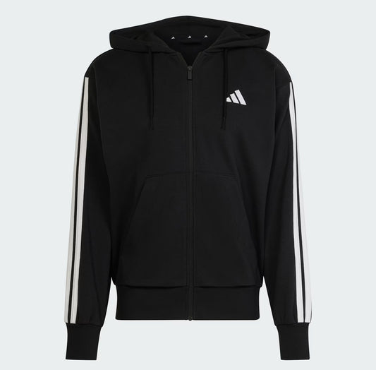 ADIDAS M 3S FT FZ HD BLACK/WHITE JD1877