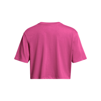 UNDER ARMOUR CAMPUS BOXY CROP SS ASTRO PINK 1383644-686