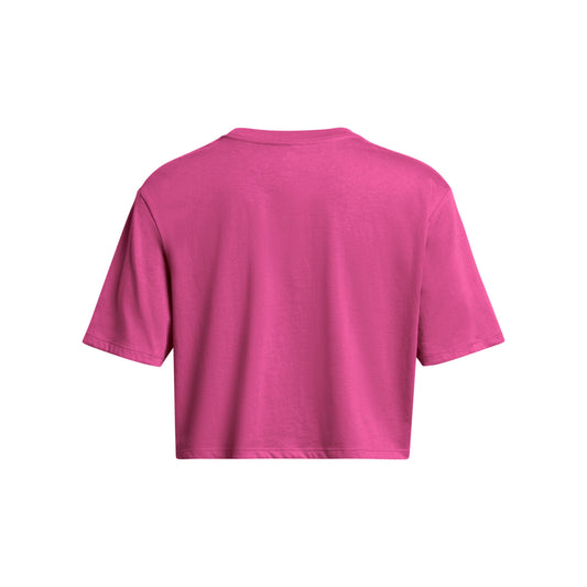 UNDER ARMOUR CAMPUS BOXY CROP SS ASTRO PINK 1383644-686