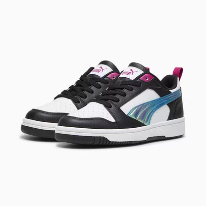 PUMA REBOUND V6 LO BOUNCY SKY JR PUMA WHITE-MAGENTA GLEAM-PUMA BLACK 399649-01