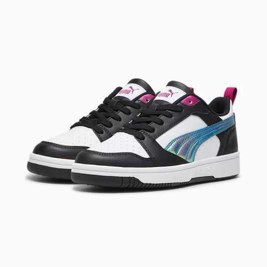 PUMA REBOUND V6 LO BOUNCY SKY JR PUMA WHITE-MAGENTA GLEAM-PUMA BLACK 399649-01