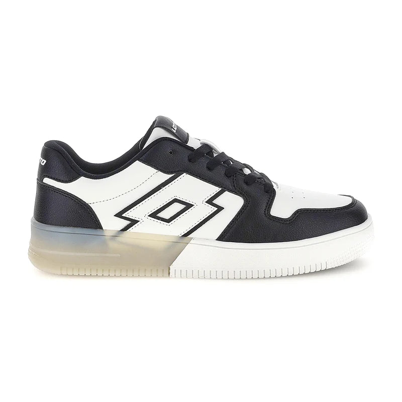 Lotto Cavaliers AMF – Sneaker Uomo Court in Ecopelle | Bianco/Nero